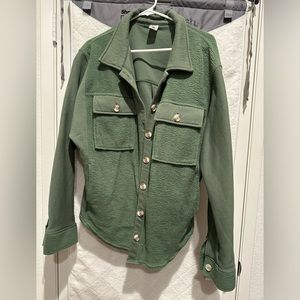 Green Senita Athletics Rin Shacket in great condition!